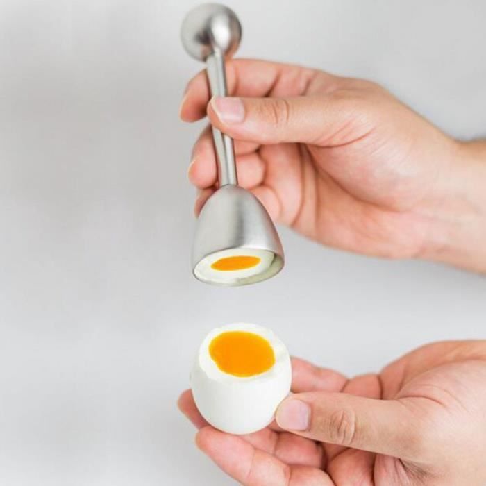 Ouvre-œufs Et Séparateur En Acier Inoxydable - Pour Casser Et Séparer Les œufs Facilement, Usage Cuisine Maison Ou Pro - 12