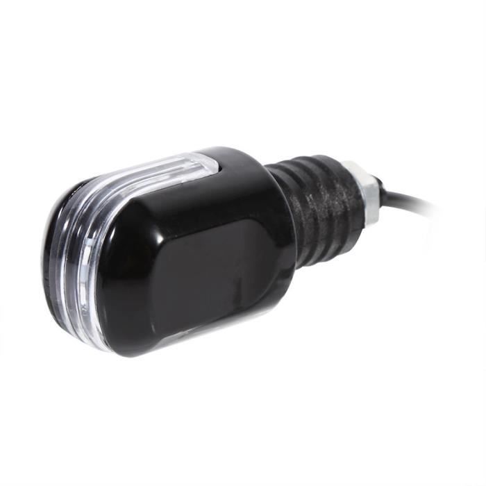Qiilu Indicateur de clignotant 1 paire de moto 7/8 `` extrémité de guidon 6  LED clignotant indicateur lumière ambre - Cdiscount Auto