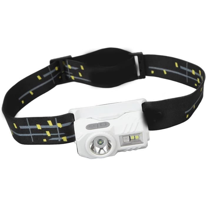 Lampe Frontale À Capteur De Mouvement, Lampe Frontale Rechargeable Avec 6 Modes D'Éclairage Pour
