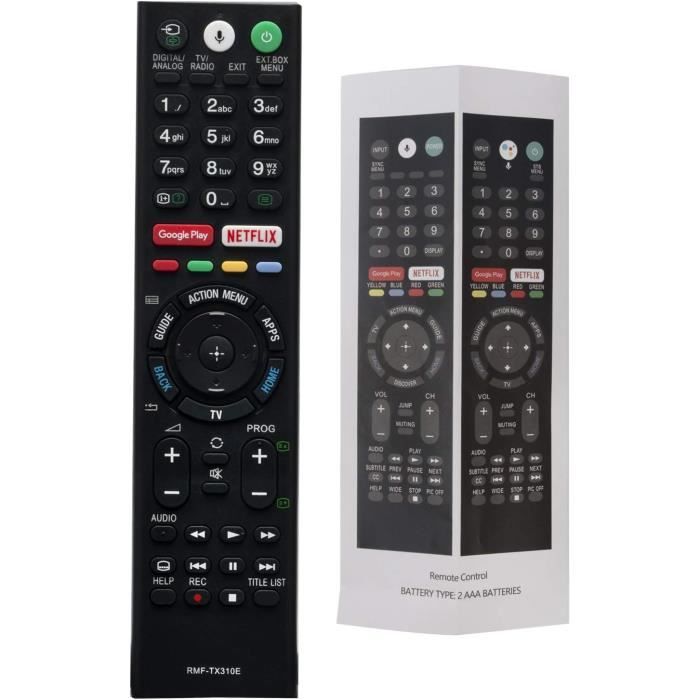 Télécommande Vocale RMF-TX300E Pour Téléviseurs Sony KD-55A1, KD55AF8 - Neuf Sous Blister