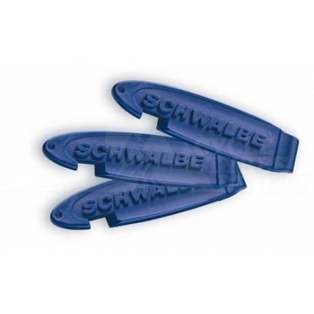 Démonte pneu pour vélo - Schwalbe - Pack de 3 - Forme adaptée - Couleur Bleu