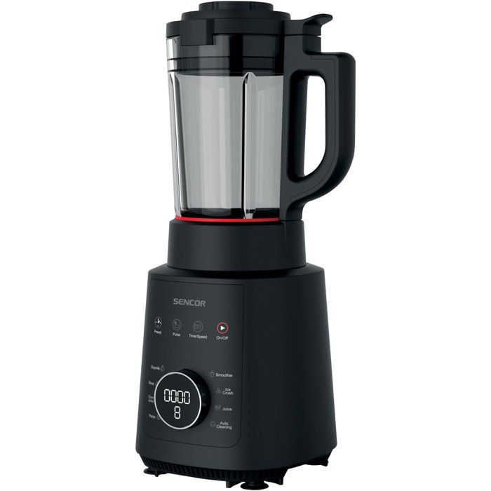 Blender Chauffant Multifonction SENCOR SBU 0510BK - Cuiseur à Soupe 1200W 15L Verre Borosilicate - 7 Programmes - Noir