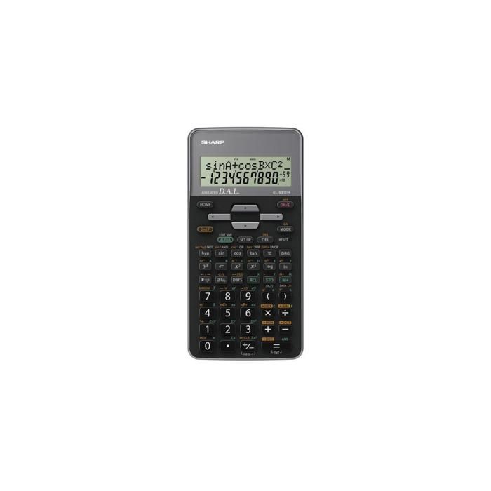 Calculatrice scientifique Sharp SH-EL531THBGY Noir