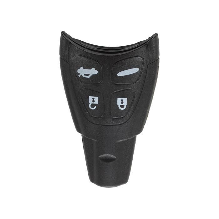 kwmobile Accessoire cl/é de Voiture pour Saab Coque pour Clef de Voiture Saab 3-Bouton en Silicone Noir /Étui de Protection Souple
