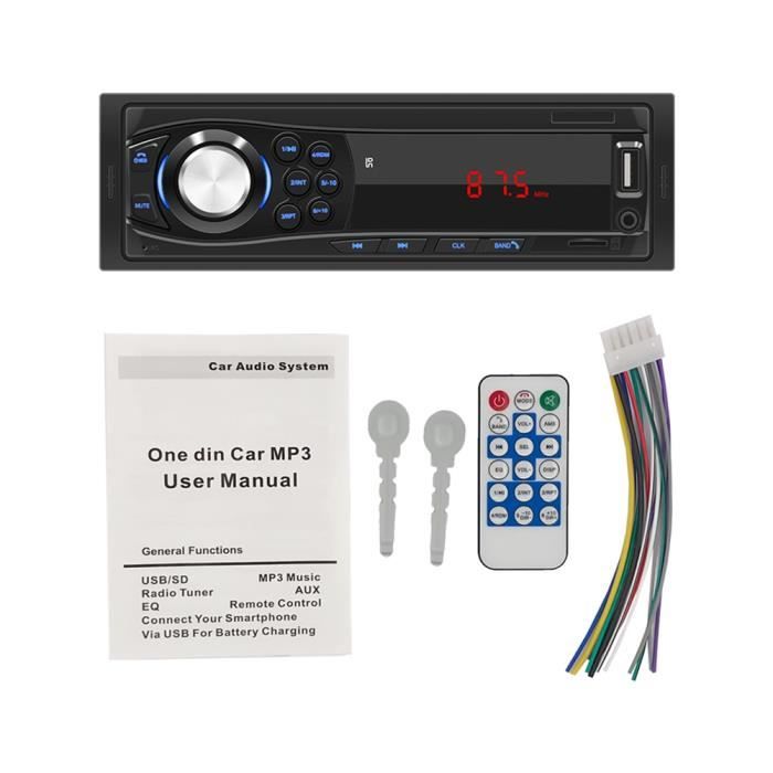 Module Audio Bluetooth 12V Avec USB, TF, FM, Décodeur Carte 5.0 Pour Voiture