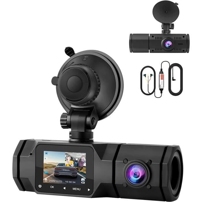 Lot De 2 Caméras Embarquées Dashcam 1080P Avec Caméra Arrière – Vision Nocturne Infrarouge