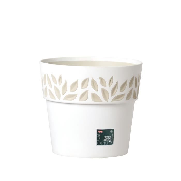 Stefanplast GAIA Blumentopf Ø30cm – In Taupe, Mit Integriertem Wasserreservoir, 11,8 Liter