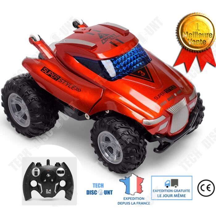 Voiture Télécommandée Tout Terrain, Voiture Telecommandé 360 Degrés RC  Véhicule Rechargeable Camion Radiocommandée 4x4, Jeux Extérieur Intérieur  Enfant Jouet Garçon Fille Cadeau Noël Anniversaire : : Jeux et  Jouets