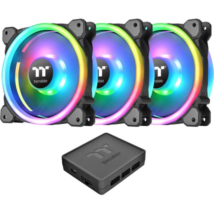THERMALTAKE Riing Trio 12 LED RGB Radiator Fan - vue 6