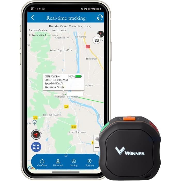 Mini Traceur Gps Antivol Pour Voiture Moto Tracker Gps Enfant Avec Sos ...