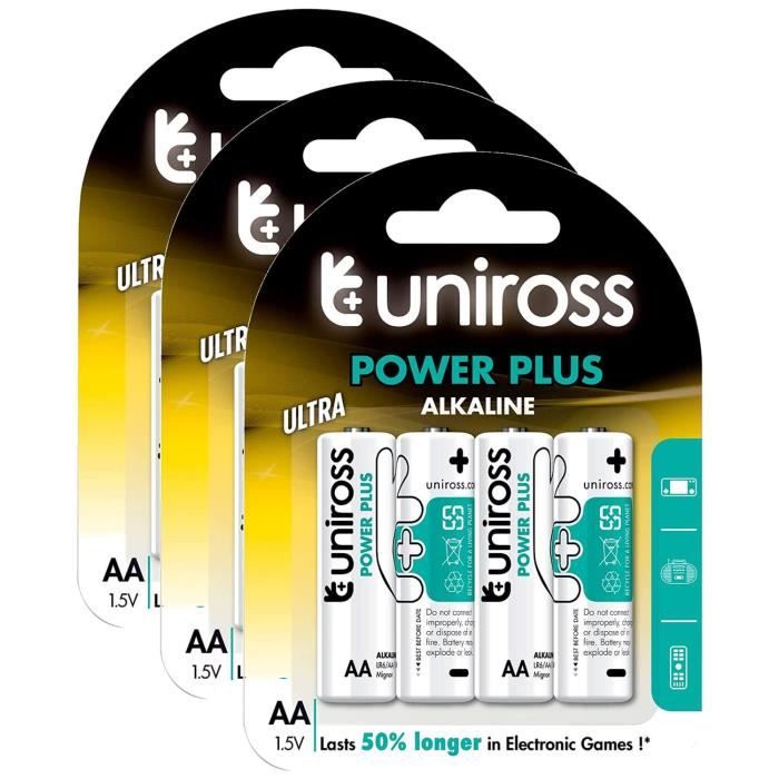 Lot De 48 Piles AA 1,5V ItsPOWER - Alcalines, Anti-Fuite, 10 Ans De Conservation, Emballage Écologique 95% Recyclé