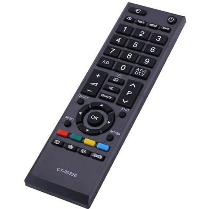 Télécommande Wewoo Télécommande universelle tv pour toshiba led / lcd /  hdtv / 3dtv