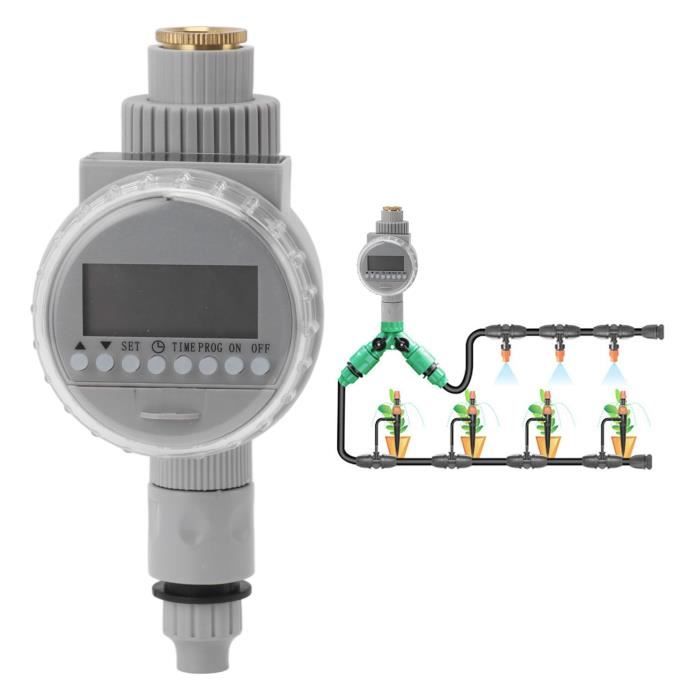 Programmateur D'arrosage Intelligent Pour Tuyau - Minuteur Programmable 1 Zone Avec Entrée Laiton - Arrosage Auto Ou Manuel