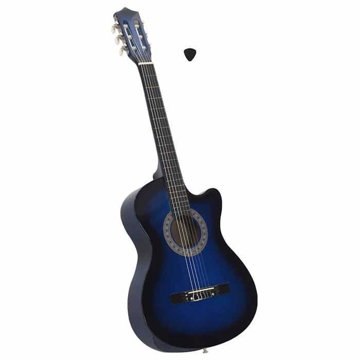 Découvrez la vidaXL Guitare Classique Bleu Ombré : L'Instrument Parfait pour Débutants et Amateurs