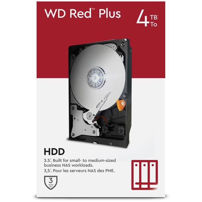 WD Plus WDBC9V0040HH1 WRSN Disque dur 4 To interne 3.5 SATA 6Gb/ 5400 toursmin mémoire tampon : 256 Mo - vue 9