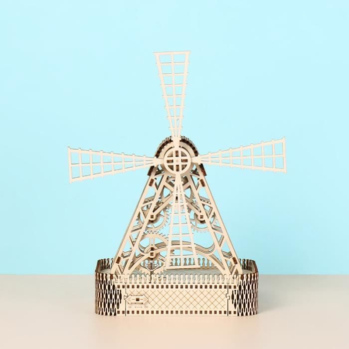Puzzle 3D Bois, Kits de Maquette de Moulin à Vent hollandais, Construction  Bois Adulte, Fabriquer Votre Propre Kit de Bois, Id[151] - Cdiscount Jeux -  Jouets
