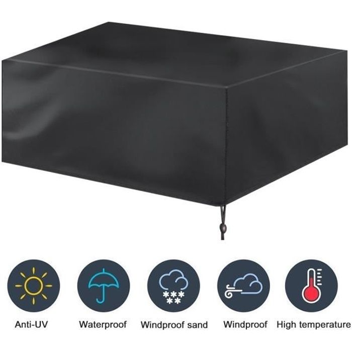 180*120*74cm-Housse pour Mobilier de Jardin Étanche Bâche Couverture Housse de Protection Meuble Table Salons de Jardin Pation