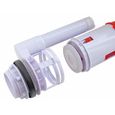 Pack mécanisme WC câble double chasse + Robinet flotteur alimentation réversible - Raccord laiton M12/17 (3/8")-1