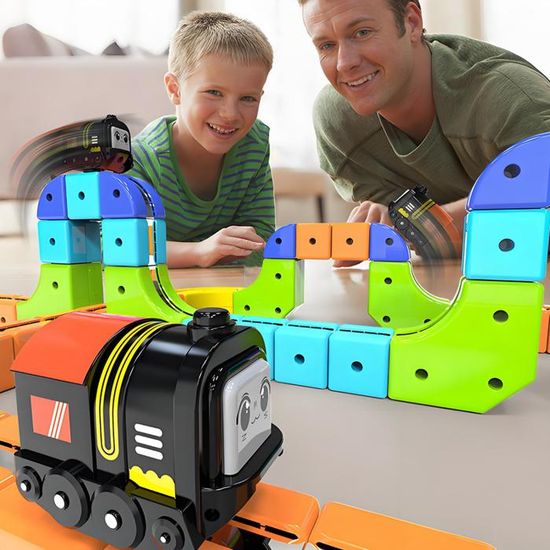 CIRCUIT TRAIN ELECTRIQUE ENFANT | LocomotiveVapeur™ - Éduca Sagesse