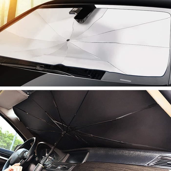 Parasol de pare-brise de voiture 145cmx79cm,pare-soleil avant de voiture,design  pliable,rangement facile pour plupart des voitures - Cdiscount Auto