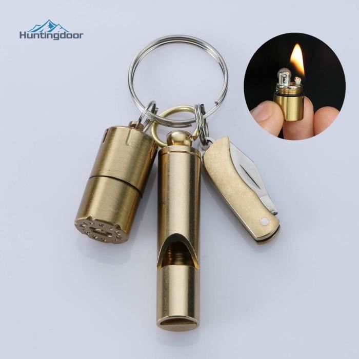 Sifflet D'Urgence En Titane KeyUnity - 120 DB - Avec Collier - Pour Randonnée, Sport Et Sécurité