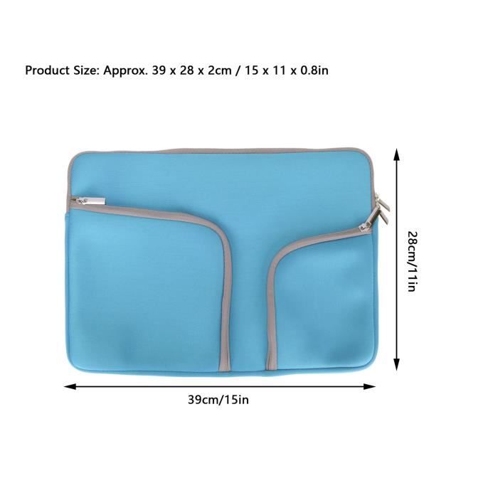 Housse pour ordinateur portable 15,6 pouces - Bleu - Cdiscount