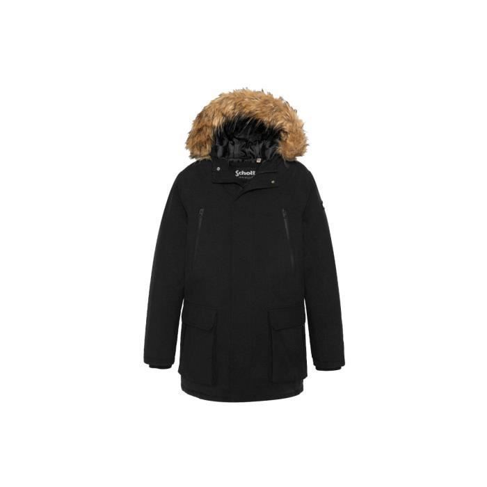 Parka capuche fourrure amovible Schott Homme