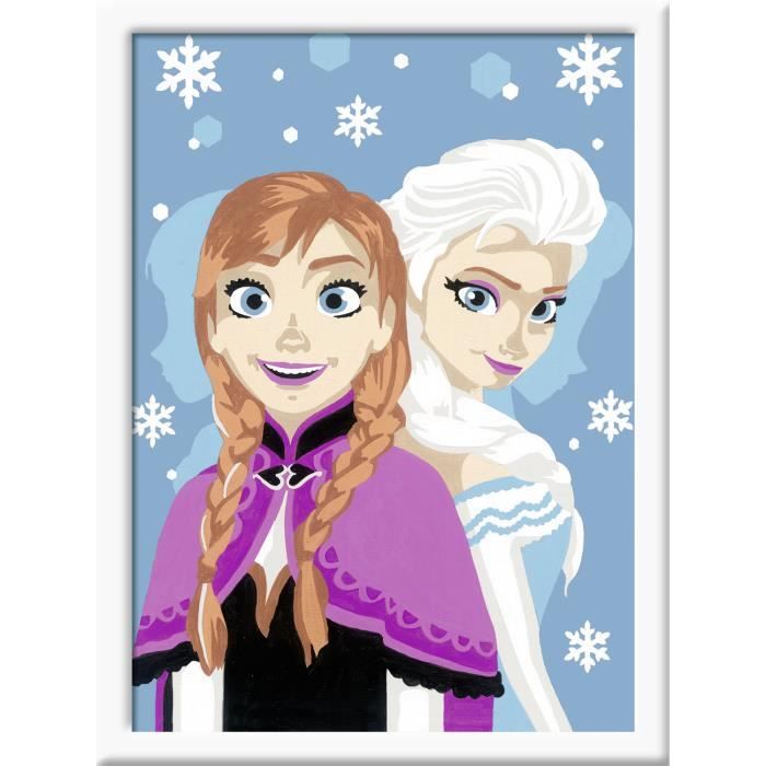 Peinture au numéro : Numéro d'Art lignes colorées : La Reine des Neiges ( Frozen) aille Unique Coloris Unique - Cdiscount Beaux-Arts et Loisirs  créatifs