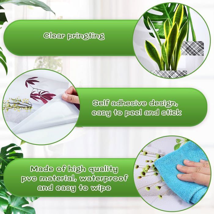 Stickers Muraux Herbe Verte Et Papillons - 180 Pièces - Déco Coin Plinthe