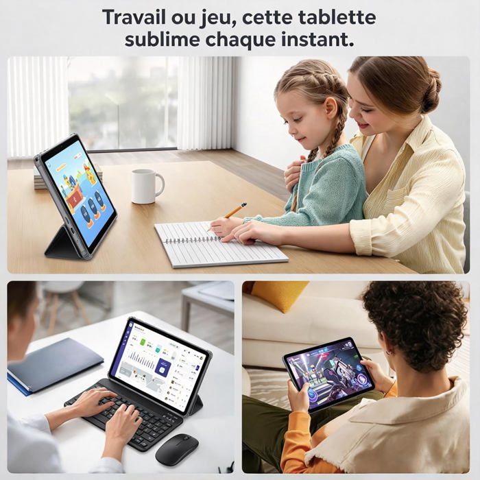2026 Android Tablette 10 Pouces, Android Tablette Avec Clavier Et ...