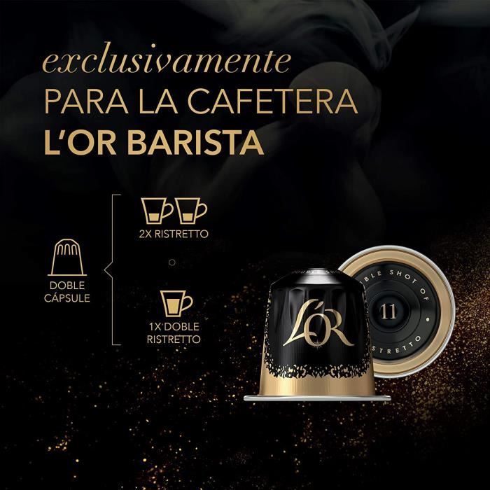 L'Or Barista Café - 50 Capsules Ristretto Intensité 11 - Compatibles L'Or  Barista (lot de 5 x 10 Capsules) - Cdiscount Au quotidien