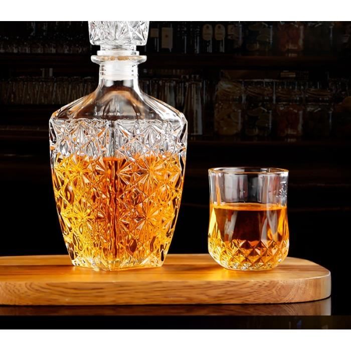 750ml Carafe à Décanter Décanteur Bouteille De Vin Vodka Whisky Forme