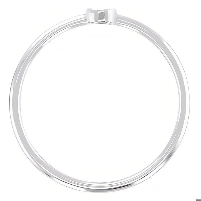 Bague En Argent Massif 925 Avec Cristal Solitaire Rose - Taille 50 à 60 - Bijouxia - Neuf Avec étiquette