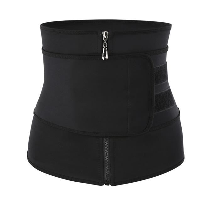 Ceinture Sudation Femme – Amincissante Avec Fermeture éclair, Spandex, Taille S, Fitness Yoga Jogging