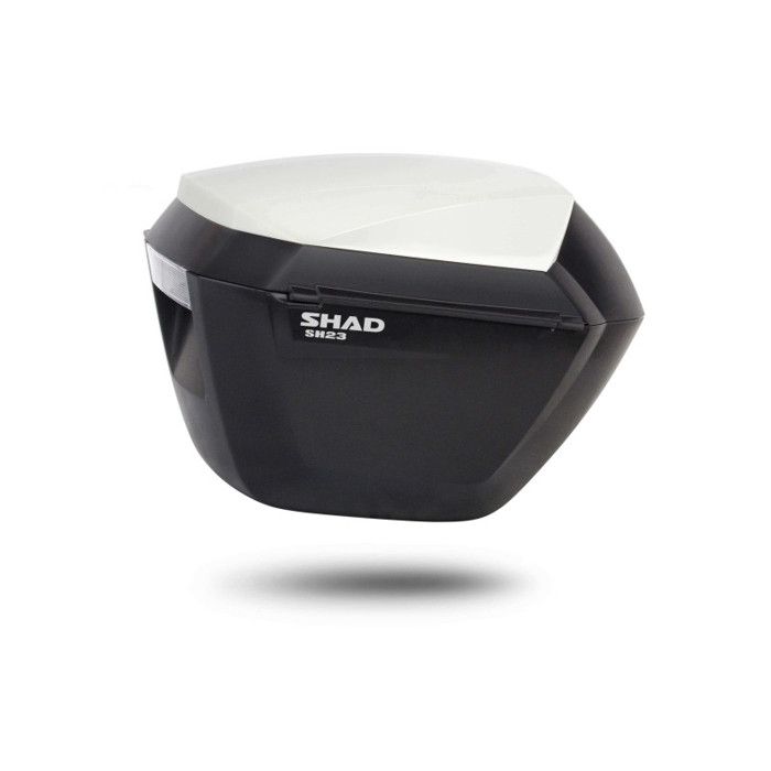 Valises Latérales SHAD SH23 Blanc - 2 Valises 23 Litres, étanches Et Aérodynamiques - Pour Moto