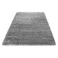 Shaggy Shaggy Long Pile Pas Cher Tapis Gris Clair Salon Versc Tailles 160 Cm Rund