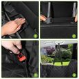 Housse de siège auto pour chien imperméable résistante aux rayures protection de siège arrière universelle couverture chien coffre-3