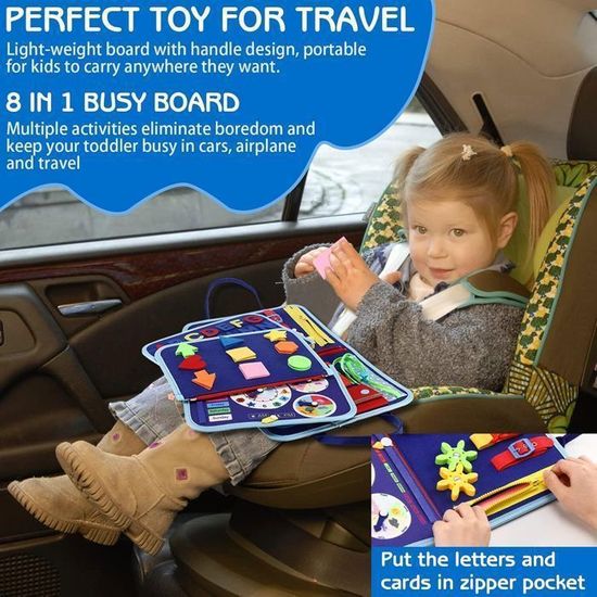 Busy Board Jouet Montessori pour Bébé de 1, 2, 3 et 4 Ans - Jouets d Busy Board Jouet Montessori pour Bébé de 1, 2, 3 et 4 Ans - Jouets d