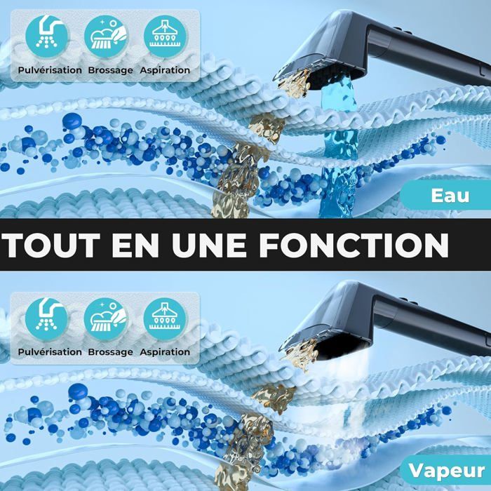 Senderpick - Nettoyeur vapeur haute pression 2000W - Pression 5Bar Senderpick - Nettoyeur vapeur haute pression 2000W - Pression 5Bar