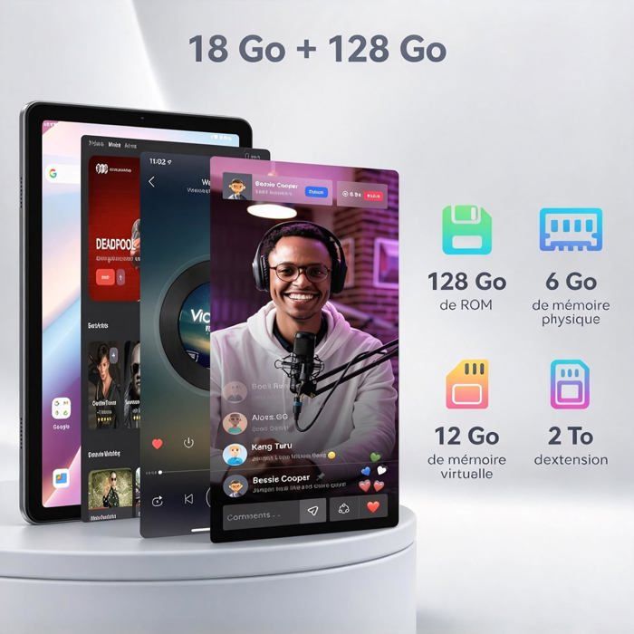 2026 Android Tablette 10 Pouces, Android Tablette Avec Clavier Et ...