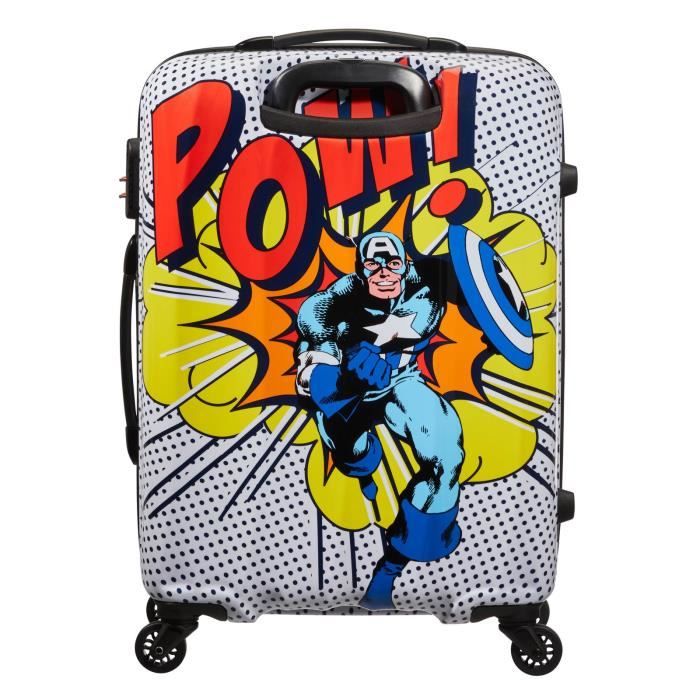 American Tourister Marvel Legends Spinner 65 24 Alfatwist Trolley Captain America Pop Art 177839 valise valise ou bagage vend