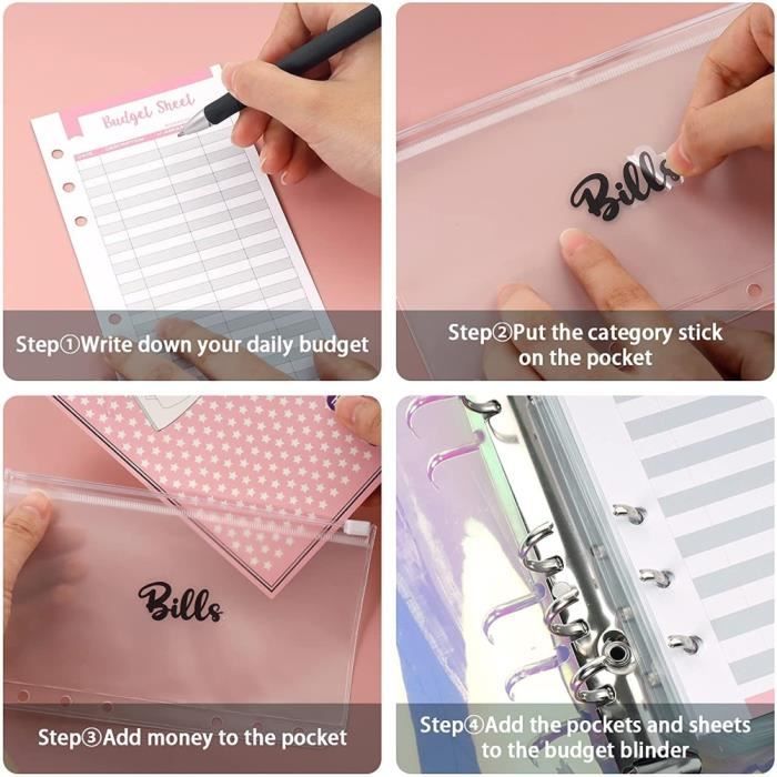 Classeur Budget A6 Enveloppe Budget Planner Francais Carnet Budget Avec