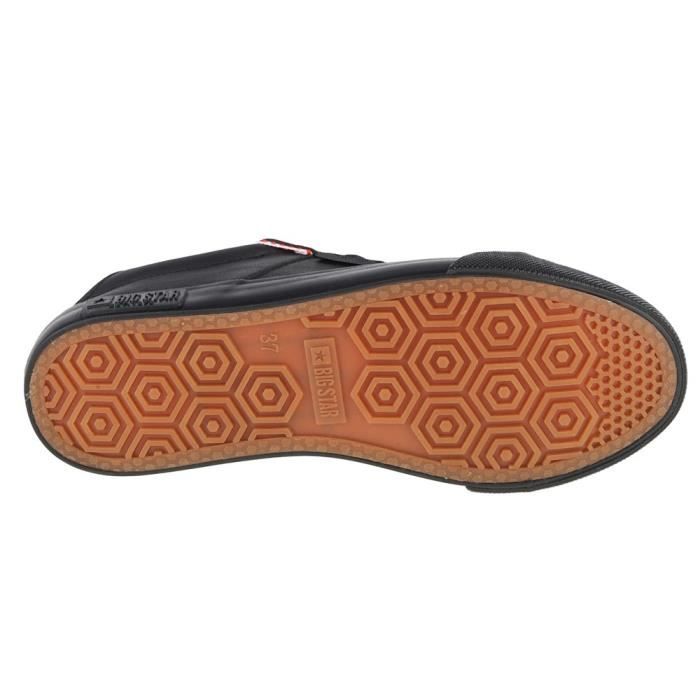 Baskets BIG STAR KK274006 Noir - Femme/Adulte - Synthétique - Lacets ...