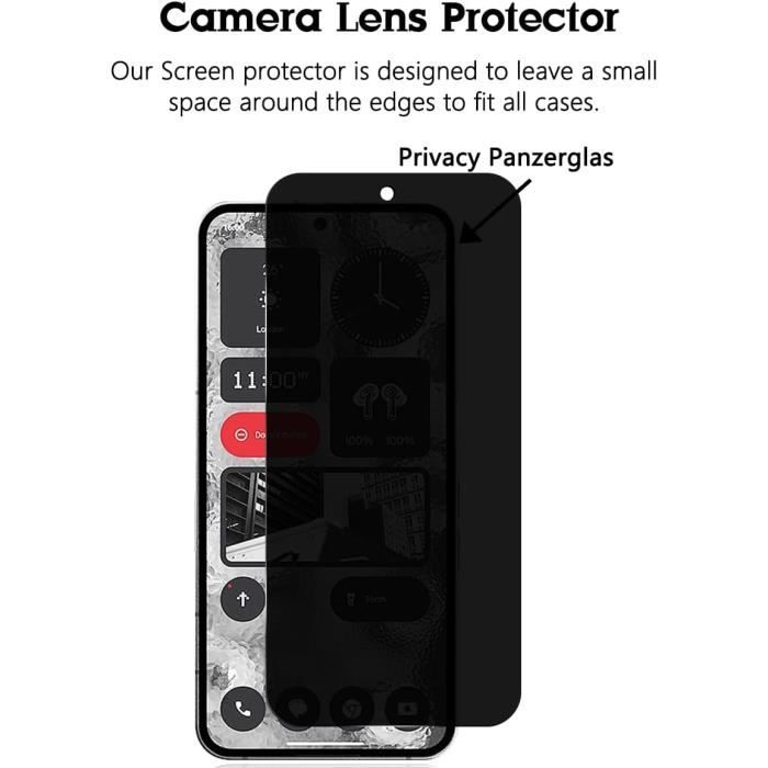 PanzerGlass Protection d'écran Privacy en verre trempé Case