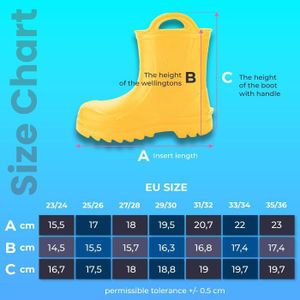 Ladeheid Bottes De Pluie EVA Enfant Avec Doublure Chaleureuse – Motif Grenouille Fun – Légères Et Antidérapantes