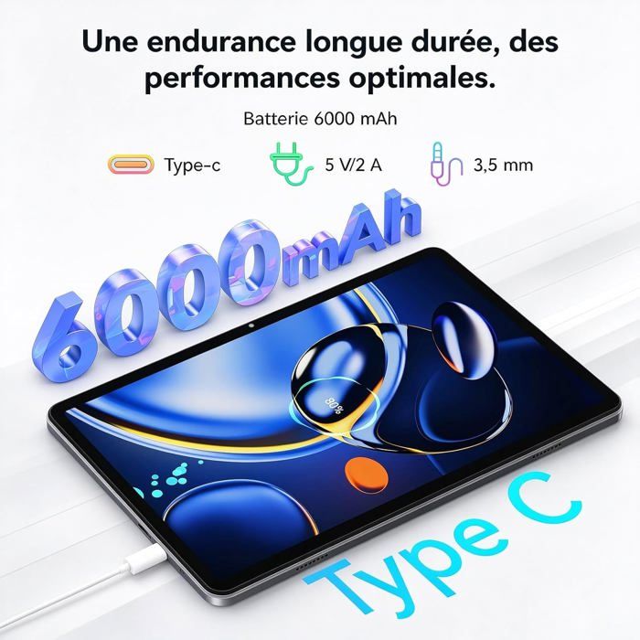 2026 Android Tablette 10 Pouces, Android Tablette Avec Clavier Et ...