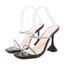 talon transparent strass