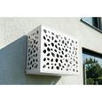 Casanoov cache clim & pompe à chaleur aneto sunny aluminium blanc avec face inférieure - taille m