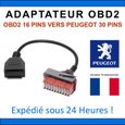 Adaptateur DIAGNOSTIQUE OBD2 - Peugeot 30 Broches - Diagbox Delphi Autocom ELM-0