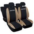 Lupex Shop Housses de siège auto compatibles pour Duster Noir Beige-0